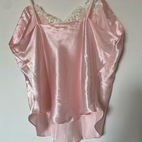 Vintage Victoria’s Secret Gold Label Pink Lace Satin Camisole Large - Picture 6 of 8